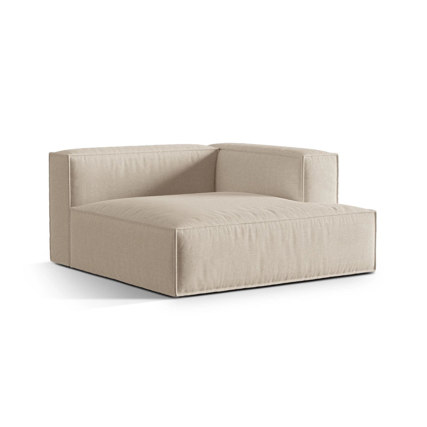 Nuria Modulares Sofa Sitzelement, Rechte Seite, aus Samt, Boucle oder Strukturstoff, 147x147 cm von Micadoni – Bild 3