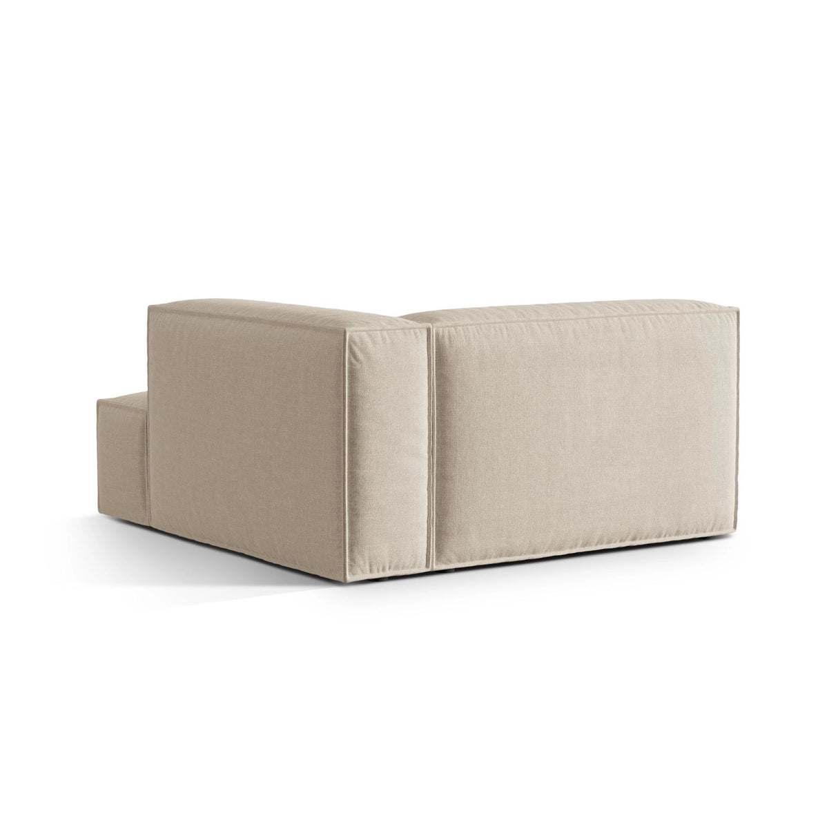 Nuria Modulares Sofa Sitzelement, Rechte Seite, aus Samt, Boucle oder Strukturstoff, 147x147 cm von Micadoni – Bild 4