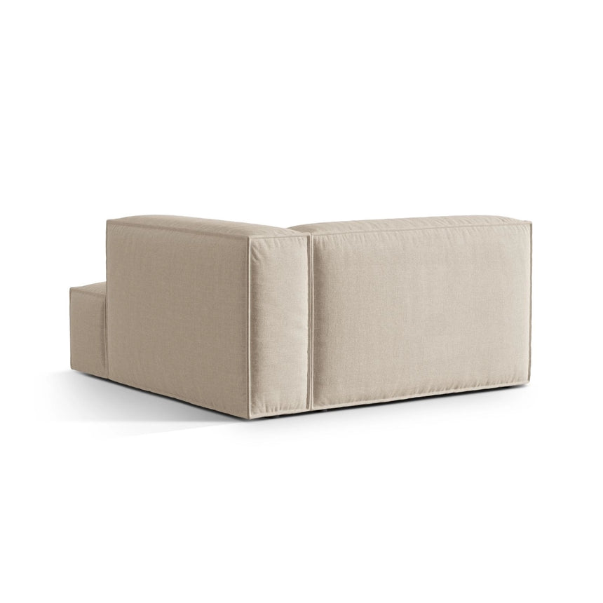 Nuria Modulares Sofa Sitzelement, Rechte Seite, aus Samt, Boucle oder Strukturstoff, 147x147 cm von Micadoni – Bild 4