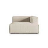 Nuria Modulares Sofa Sitzelement, Rechte Seite, aus Samt in Beige (Paris Cream), 147x127 cm von Micadoni – Bild 1