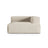 Nuria Modulares Sofa Sitzelement, Rechte Seite, aus Samt in Beige (Paris Cream), 147x147 cm von Micadoni – Bild 1