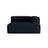 Nuria Modulares Sofa Sitzelement, Rechte Seite, aus Samt in Dunkelblau (Paris Deep Blue), 147x147 cm von Micadoni – Bild 1