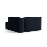 Nuria Modulares Sofa Sitzelement, Rechte Seite, aus Samt in Dunkelblau (Paris Deep Blue), 147x147 cm von Micadoni – Bild 4