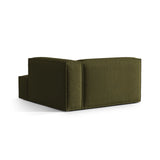 Nuria Modulares Sofa Sitzelement, Rechte Seite, aus Samt in Moosgrün meliert (Paris Forest), 147x147 cm von Micadoni – Bild 4