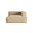Nuria Modulares Sofa Sitzelement, Rechte Seite, aus Samt in Nude (Paris Beige), 147x127 cm von Micadoni – Bild 1