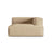 Nuria Modulares Sofa Sitzelement, Rechte Seite, aus Samt in Nude (Paris Beige), 147x147 cm von Micadoni – Bild 1