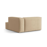 Nuria Modulares Sofa Sitzelement, Rechte Seite, aus Samt in Nude (Paris Beige), 147x147 cm von Micadoni – Bild 4