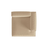 Nuria Modulares Sofa Sitzelement, Rechte Seite, aus Samt in Nude (Paris Beige), 147x147 cm von Micadoni – Bild 5