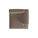 Nuria Modulares Sofa Sitzelement, Rechte Seite, aus Samt in Warmes Grau (Paris Khaki), 147x147 cm von Micadoni – Bild 5