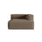 Nuria Modulares Sofa Sitzelement, Rechte Seite, aus Strukturierter Stoff in Cappuccino (Liberty 5), 147x127 cm von Micadoni – Bild 1