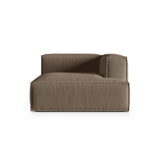 Nuria Modulares Sofa Sitzelement, Rechte Seite, aus Strukturierter Stoff in Cappuccino (Liberty 5), 147x127 cm von Micadoni – Bild 1