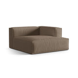Nuria Modulares Sofa Sitzelement, Rechte Seite, aus Strukturierter Stoff in Cappuccino (Liberty 5), 147x147 cm von Micadoni – Bild 3