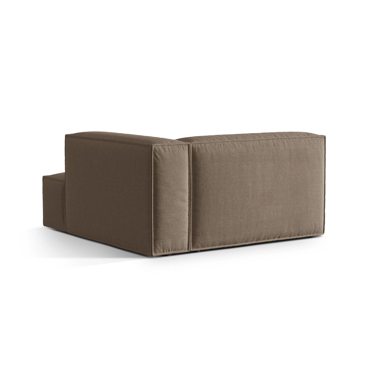 Nuria Modulares Sofa Sitzelement, Rechte Seite, aus Strukturierter Stoff in Cappuccino (Liberty 5), 147x147 cm von Micadoni – Bild 4