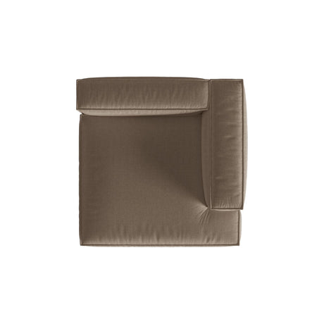 Nuria Modulares Sofa Sitzelement, Rechte Seite, aus Strukturierter Stoff in Cappuccino (Liberty 5), 147x147 cm von Micadoni – Bild 5