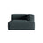 Nuria Modulares Sofa Sitzelement, Rechte Seite, aus Strukturierter Stoff in Deep Petrol (Liberty 13), 147x127 cm von Micadoni – Bild 1