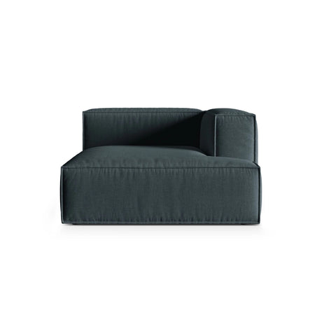 Nuria Modulares Sofa Sitzelement, Rechte Seite, aus Strukturierter Stoff in Deep Petrol (Liberty 13), 147x127 cm von Micadoni – Bild 1