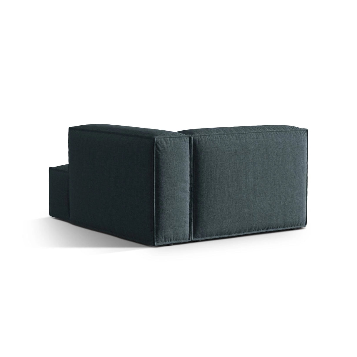 Nuria Modulares Sofa Sitzelement, Rechte Seite, aus Strukturierter Stoff in Deep Petrol (Liberty 13), 147x127 cm von Micadoni – Bild 4