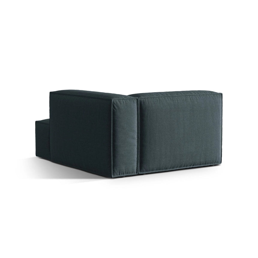 Nuria Modulares Sofa Sitzelement, Rechte Seite, aus Strukturierter Stoff in Deep Petrol (Liberty 13), 147x127 cm von Micadoni – Bild 4