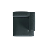 Nuria Modulares Sofa Sitzelement, Rechte Seite, aus Strukturierter Stoff in Deep Petrol (Liberty 13), 147x127 cm von Micadoni – Bild 5