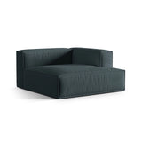 Nuria Modulares Sofa Sitzelement, Rechte Seite, aus Strukturierter Stoff in Deep Petrol (Liberty 13), 147x147 cm von Micadoni – Bild 3