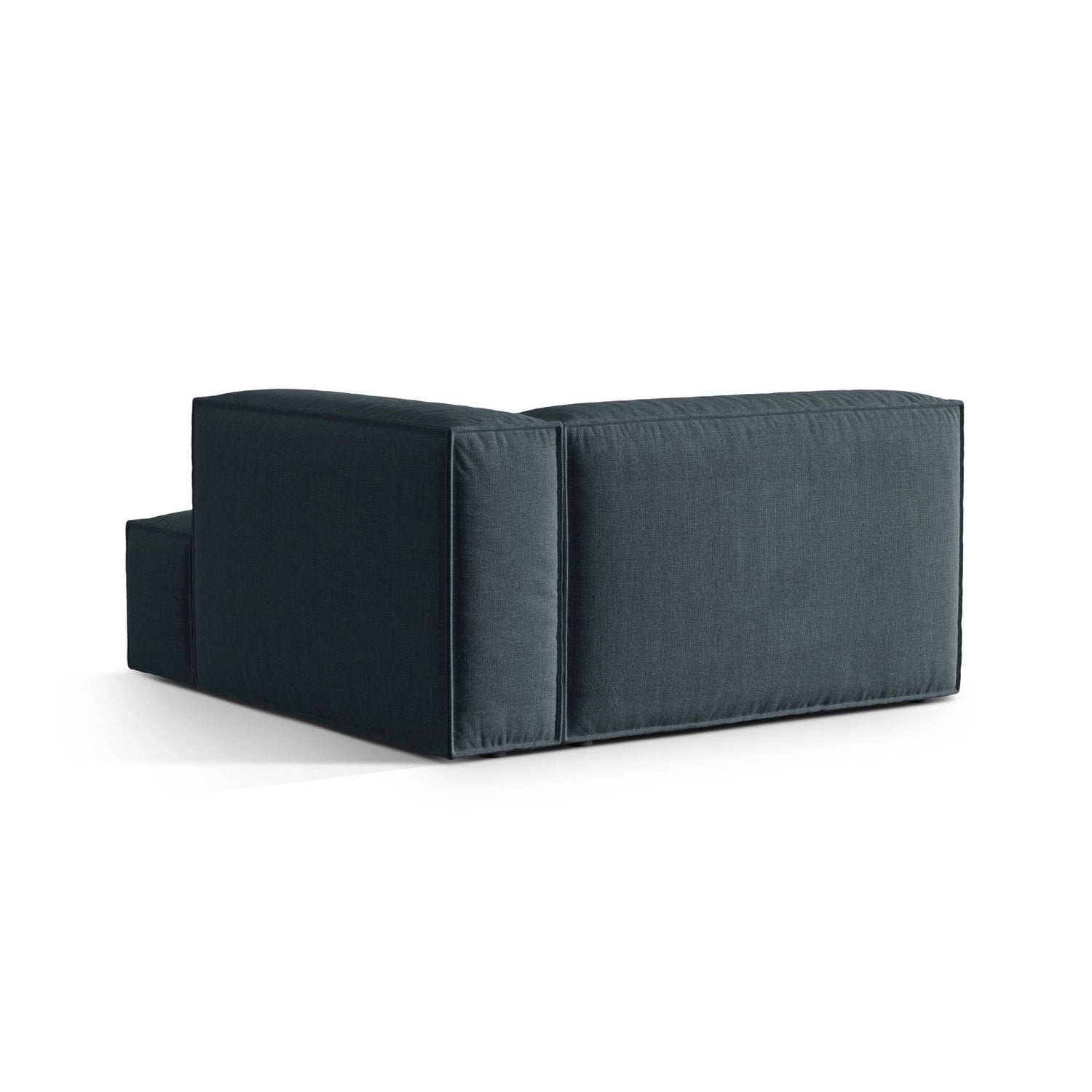 Nuria Modulares Sofa Sitzelement, Rechte Seite, aus Strukturierter Stoff in Deep Petrol (Liberty 13), 147x147 cm von Micadoni – Bild 4