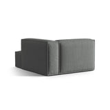 Nuria Modulares Sofa Sitzelement, Rechte Seite, aus Strukturierter Stoff in Grau (Liberty 20), 147x127 cm von Micadoni – Bild 4