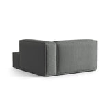 Nuria Modulares Sofa Sitzelement, Rechte Seite, aus Strukturierter Stoff in Grau (Liberty 20), 147x147 cm von Micadoni – Bild 4