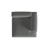 Nuria Modulares Sofa Sitzelement, Rechte Seite, aus Strukturierter Stoff in Grau (Liberty 20), 147x147 cm von Micadoni – Bild 5