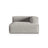 Nuria Modulares Sofa Sitzelement, Rechte Seite, aus Strukturierter Stoff in Hellgrau (Liberty 18), 147x127 cm von Micadoni – Bild 1