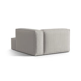 Nuria Modulares Sofa Sitzelement, Rechte Seite, aus Strukturierter Stoff in Hellgrau (Liberty 18), 147x127 cm von Micadoni – Bild 4