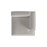 Nuria Modulares Sofa Sitzelement, Rechte Seite, aus Strukturierter Stoff in Hellgrau (Liberty 18), 147x147 cm von Micadoni – Bild 5