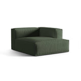 Nuria Modulares Sofa Sitzelement, Rechte Seite, aus Strukturierter Stoff in Moosgrün (Liberty 12), 147x127 cm von Micadoni – Bild 3