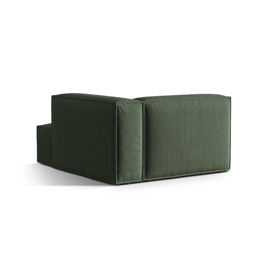 Nuria Modulares Sofa Sitzelement, Rechte Seite, aus Strukturierter Stoff in Moosgrün (Liberty 12), 147x127 cm von Micadoni – Bild 4
