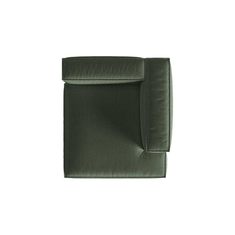 Nuria Modulares Sofa Sitzelement, Rechte Seite, aus Strukturierter Stoff in Moosgrün (Liberty 12), 147x127 cm von Micadoni – Bild 5