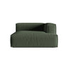 Nuria Modulares Sofa Sitzelement, Rechte Seite, aus Strukturierter Stoff in Moosgrün (Liberty 12), 147x147 cm von Micadoni – Bild 1