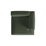 Nuria Modulares Sofa Sitzelement, Rechte Seite, aus Strukturierter Stoff in Moosgrün (Liberty 12), 147x147 cm von Micadoni – Bild 5