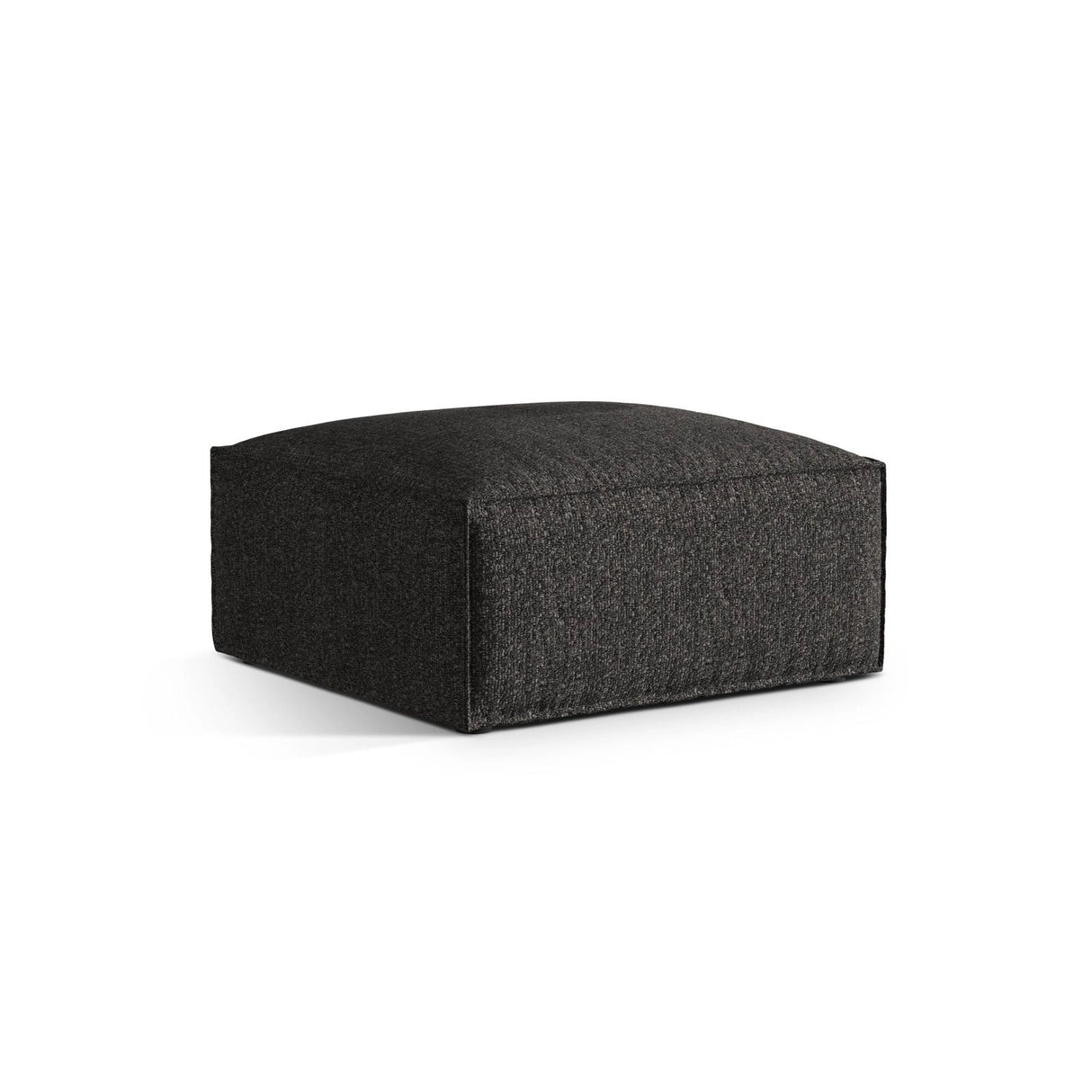Nuria Pouf aus Boucle in Anthrazit (Monet Anthracite), 85x85 cm von Micadoni – Bild 2