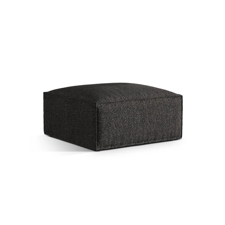 Nuria Pouf aus Boucle in Anthrazit (Monet Anthracite), 85x85 cm von Micadoni – Bild 2