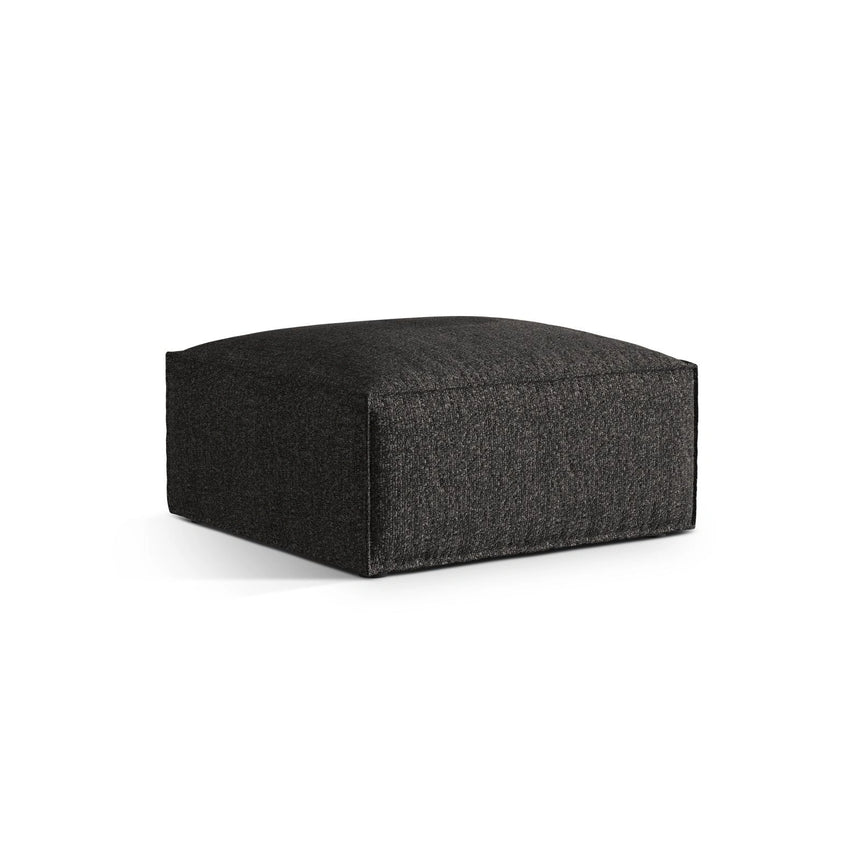 Nuria Pouf aus Boucle in Anthrazit (Monet Anthracite), 85x85 cm von Micadoni – Bild 2