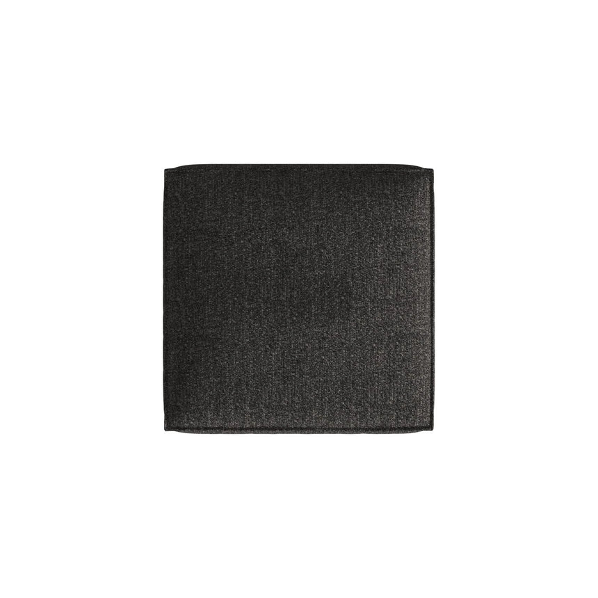 Nuria Pouf aus Boucle in Anthrazit (Monet Anthracite), 85x85 cm von Micadoni – Bild 3