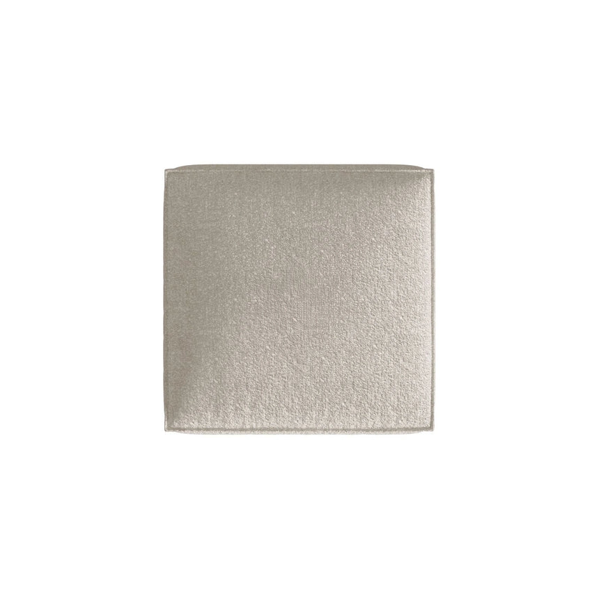 Nuria Pouf aus Boucle in Beige (Monet Sand), 85x85 cm von Micadoni – Bild 3