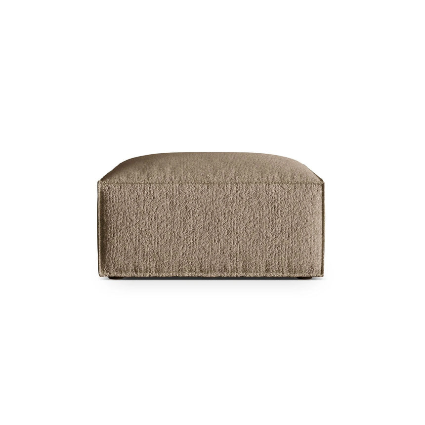 Nuria Pouf aus Boucle in Cappuccino (Monet Cappucino), 85x85 cm von Micadoni – Bild 1