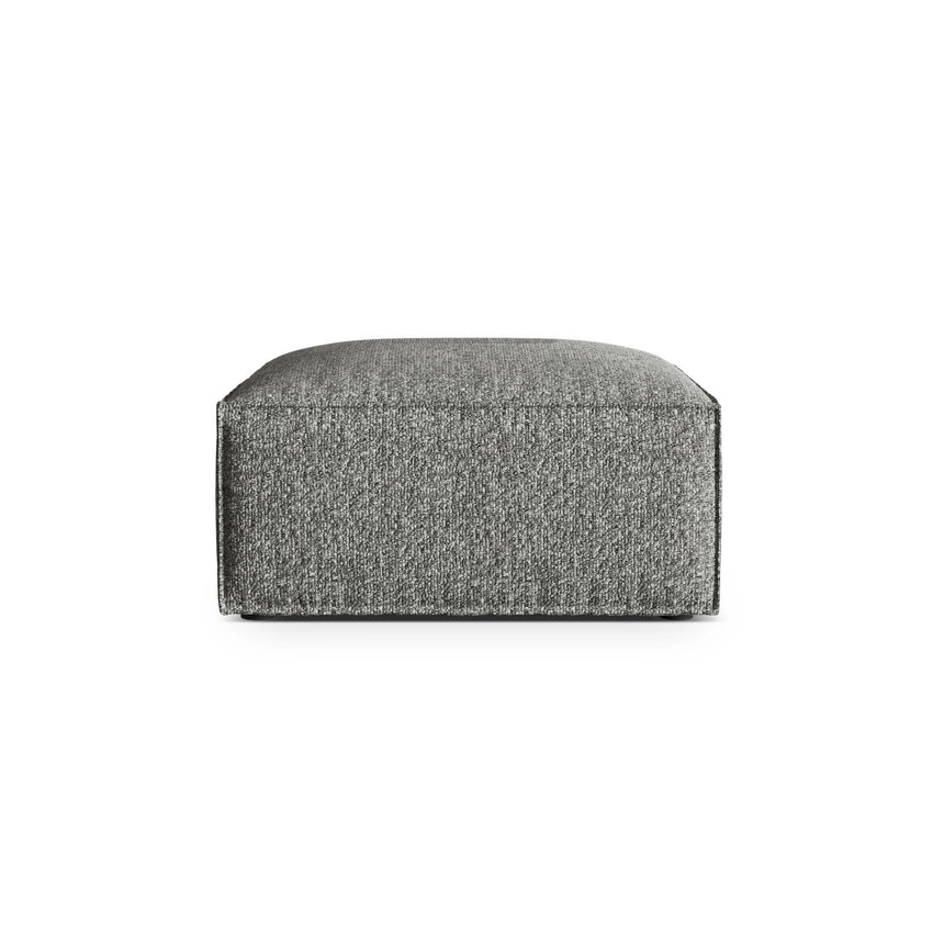 Nuria Pouf aus Boucle in Graphit (Monet Graphite), 85x85 cm von Micadoni – Bild 1