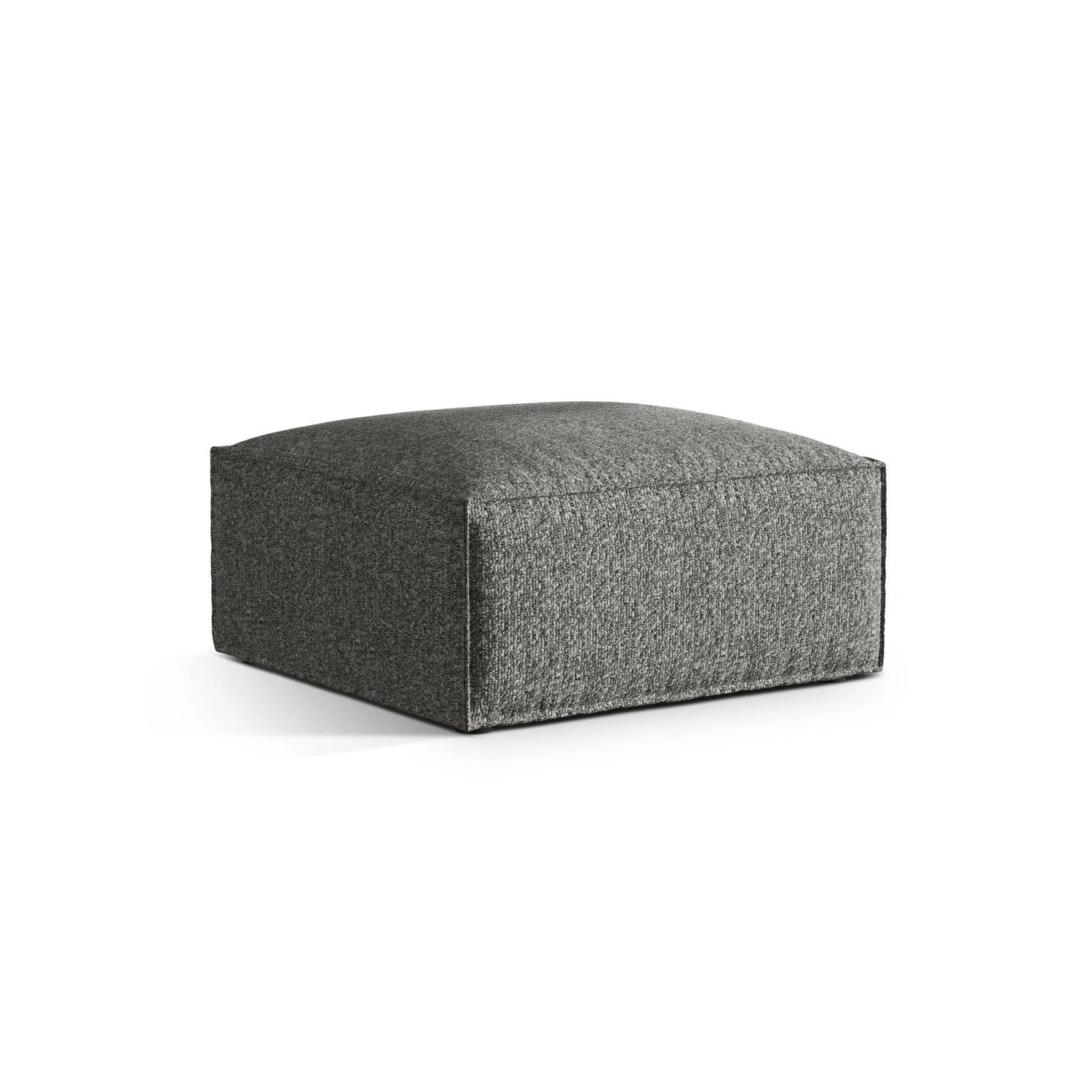 Nuria Pouf aus Boucle in Graphit (Monet Graphite), 85x85 cm von Micadoni – Bild 2