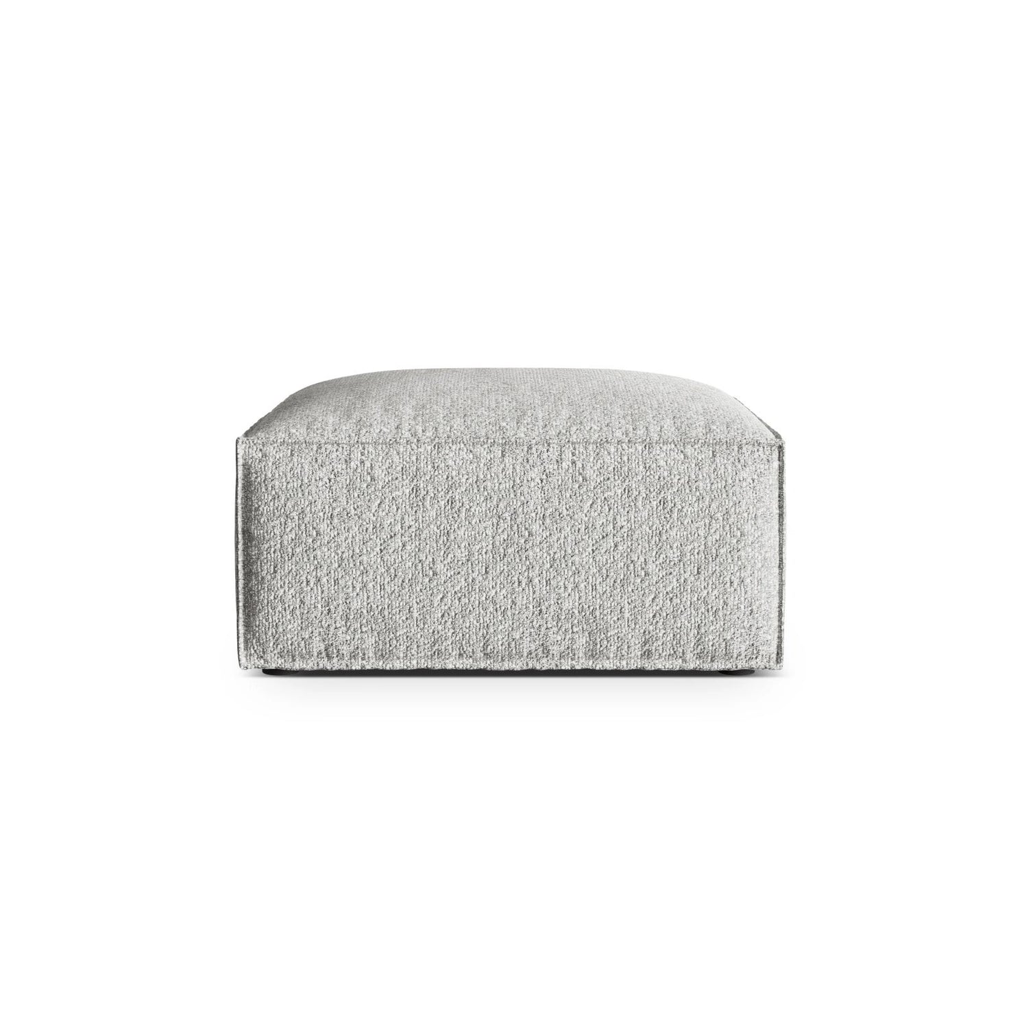 Nuria Pouf aus Boucle in Silber (Monet Silver), 85x85 cm von Micadoni – Bild 1
