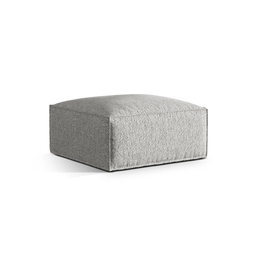 Nuria Pouf aus Boucle in Silber (Monet Silver), 85x85 cm von Micadoni – Bild 2