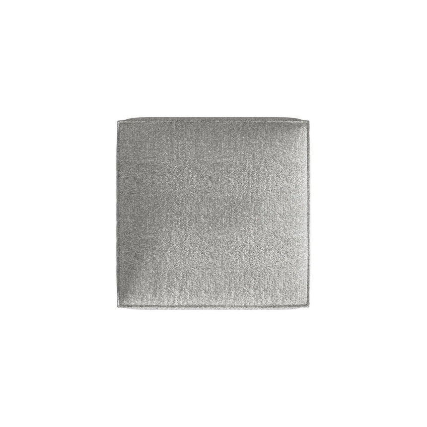 Nuria Pouf aus Boucle in Silber (Monet Silver), 85x85 cm von Micadoni – Bild 3