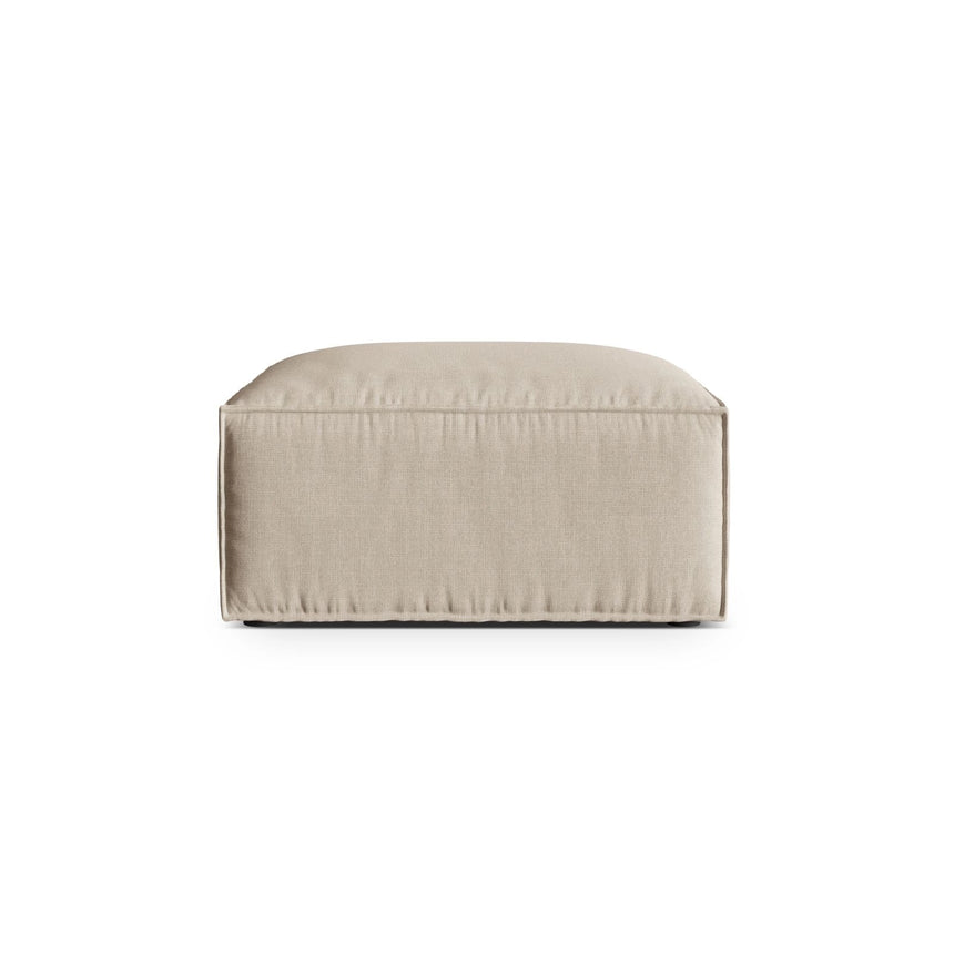 Nuria Pouf aus Samt, Boucle oder Strukturstoff, 85x85 cm von Micadoni – Bild 1