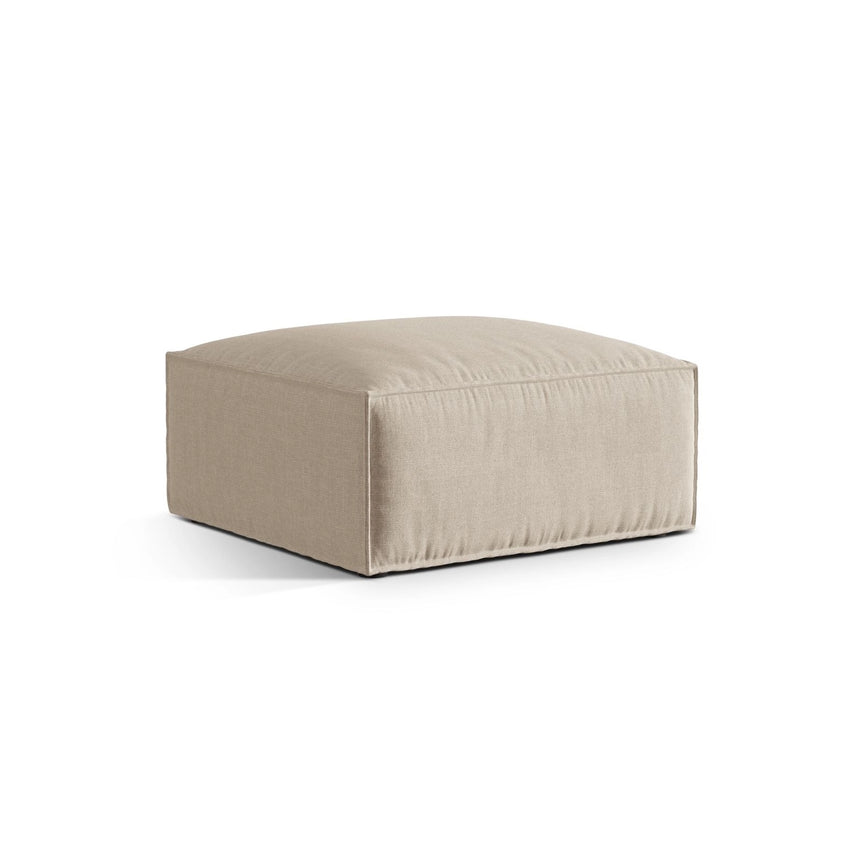 Nuria Pouf aus Samt, Boucle oder Strukturstoff, 85x85 cm von Micadoni – Bild 2