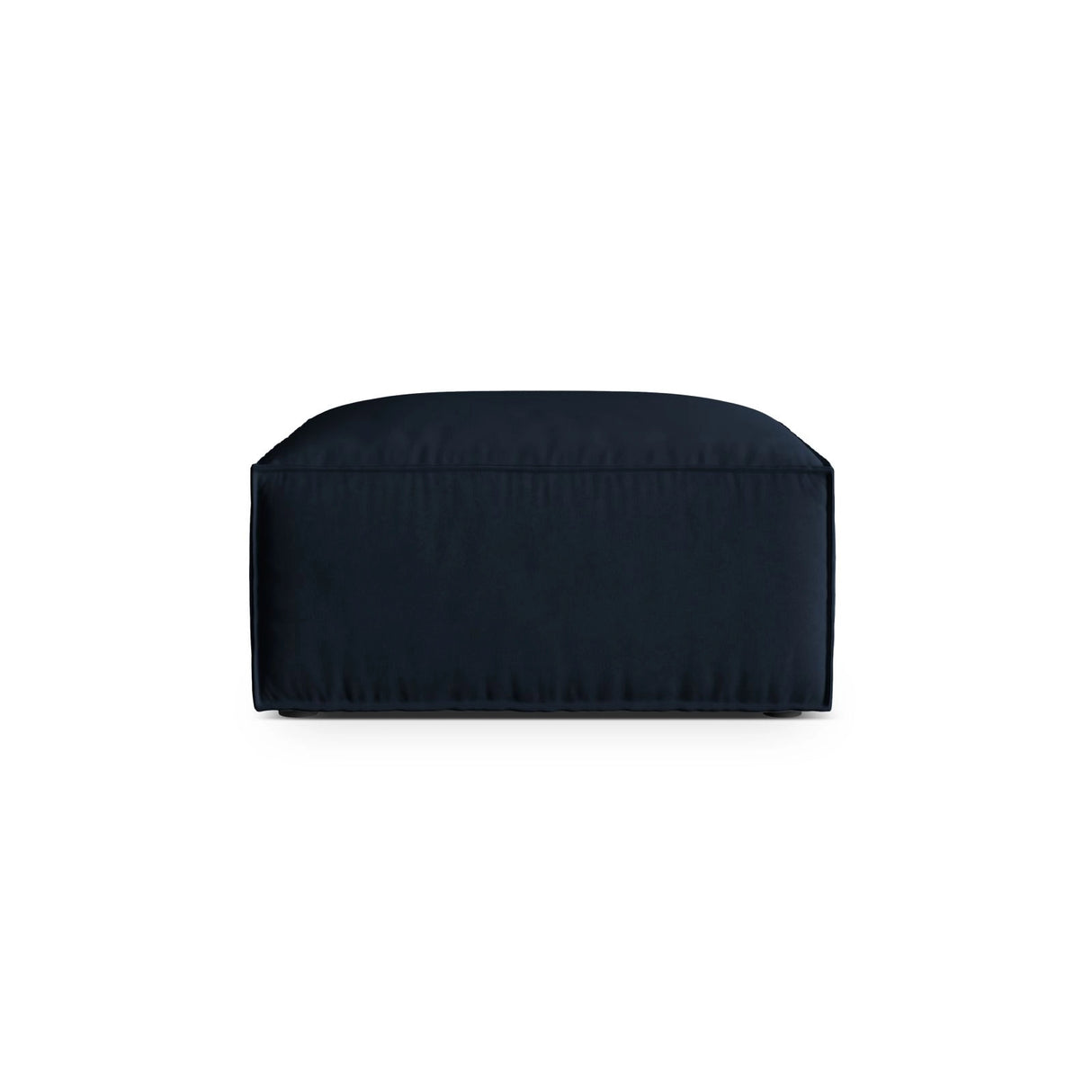 Nuria Pouf aus Samt in Dunkelblau (Paris Deep Blue), 85x85 cm von Micadoni – Bild 1